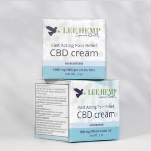 Wholesale - Fast Acting Unscented CBD Cream - 1000 mg - 2 oz